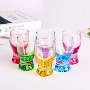 Wholesale Personalized Promotional 2oz Custom color Print tequila shot glass set of 6 in stock